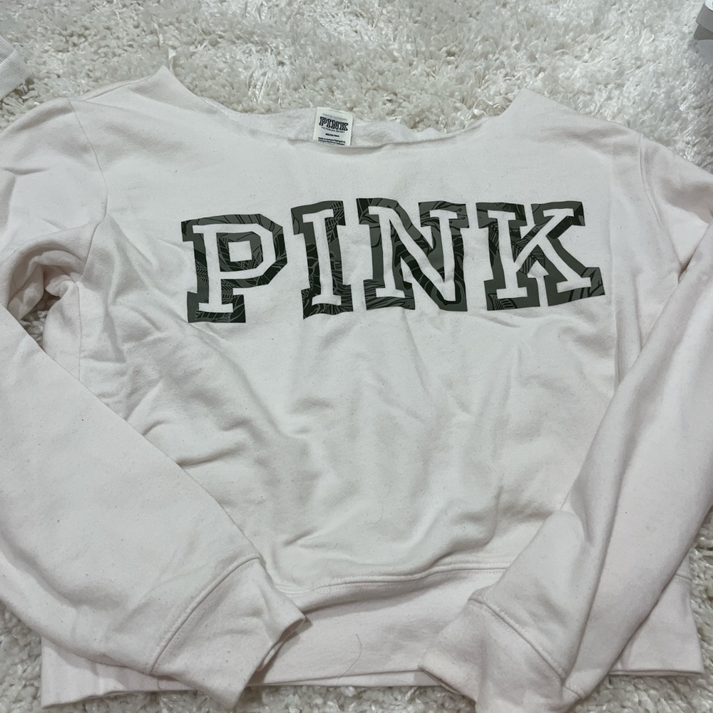 White Crewneck from PINK